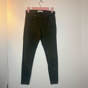 Zara army green skinny jeans size 24
